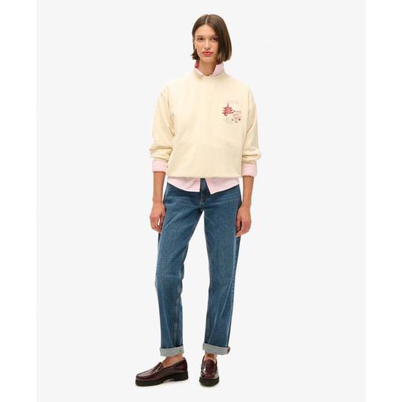 Superdry Suika Embroidered Loose Sweat image number 3